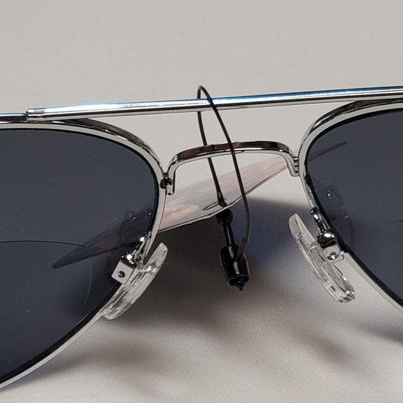 Design Line Aviator Sun Readers +1.50 Silver - Picture 5 of 6